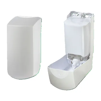 Foto do produto Saboneteira com reservatório para sabonete espuma 1 L branca