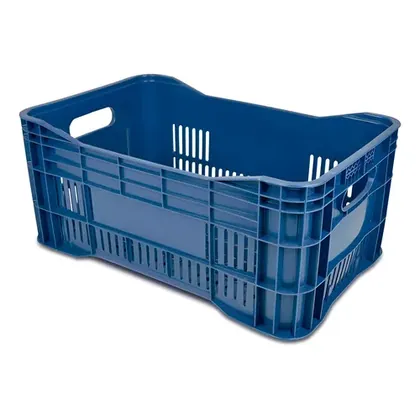 Foto do produto Caixa vazada azul reforçada