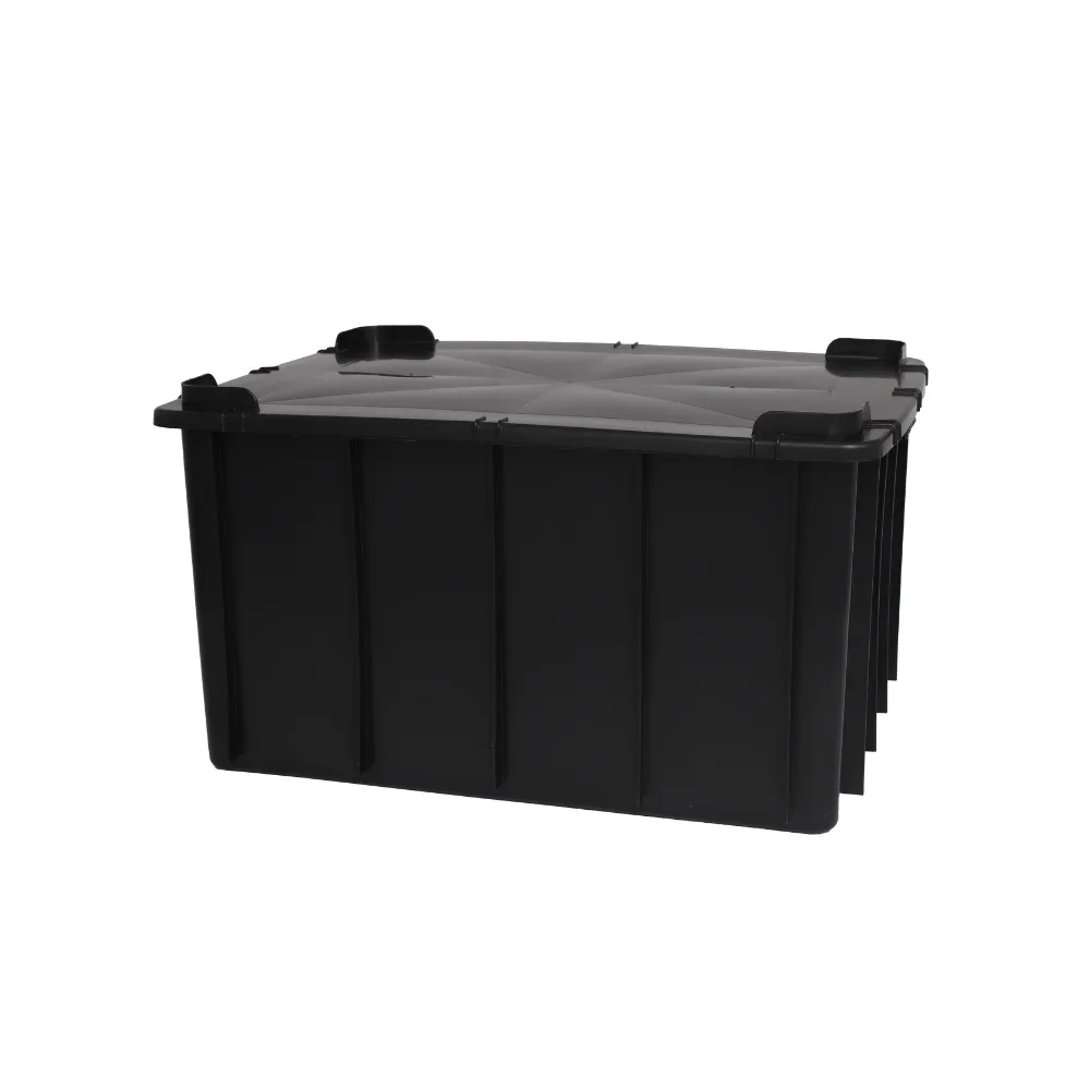 Foto do produto Caixa Plástica Fechada com Tampa 130 L