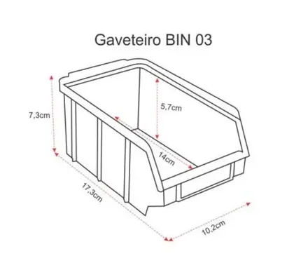 Gaveteiro Bin 3 (foto adicional)