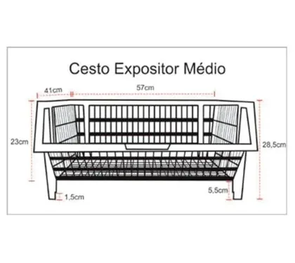 Cesto expositor grande (foto adicional)
