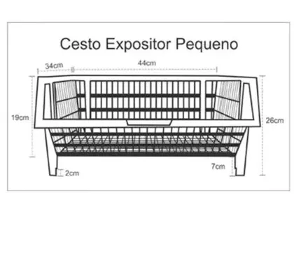 Cesto expositor pequeno (foto adicional)