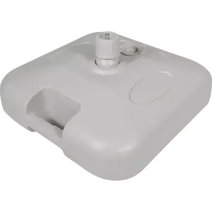 Foto do produto Base Plástica Para Guarda-sol e Ombrelone 18 kg Quadrada Branca