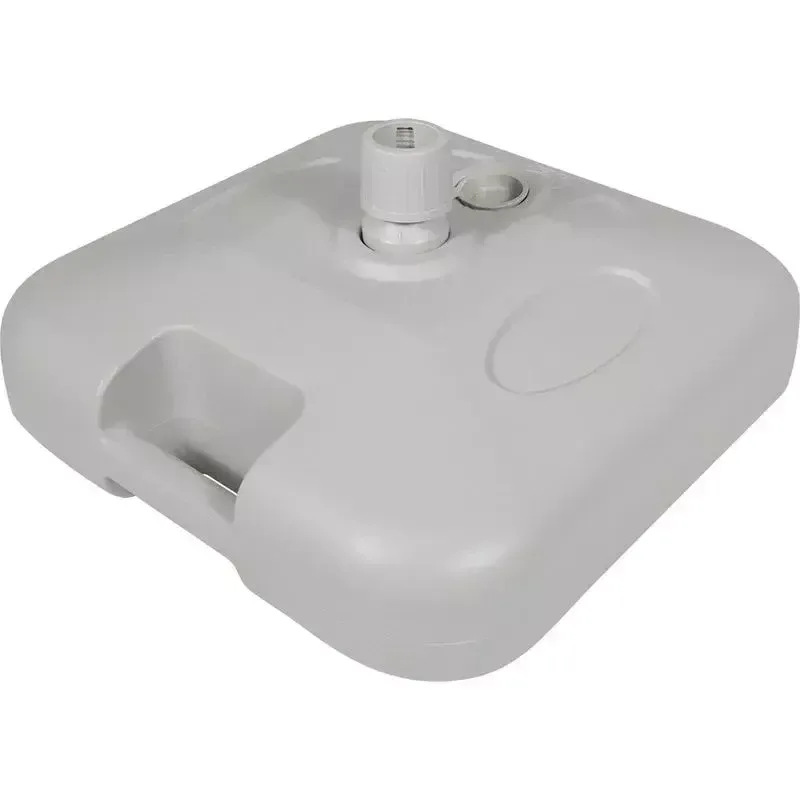 Foto do produto Base Plástica Para Guarda-sol e Ombrelone 18 kg Quadrada Branca