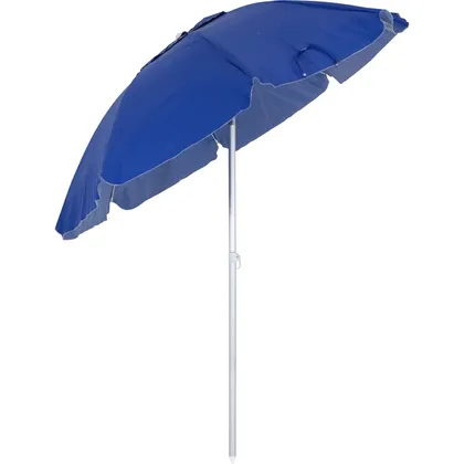 Foto do produto Guarda-Sol Articulado 2,00m em Bagum e Alumínio Azul Royal