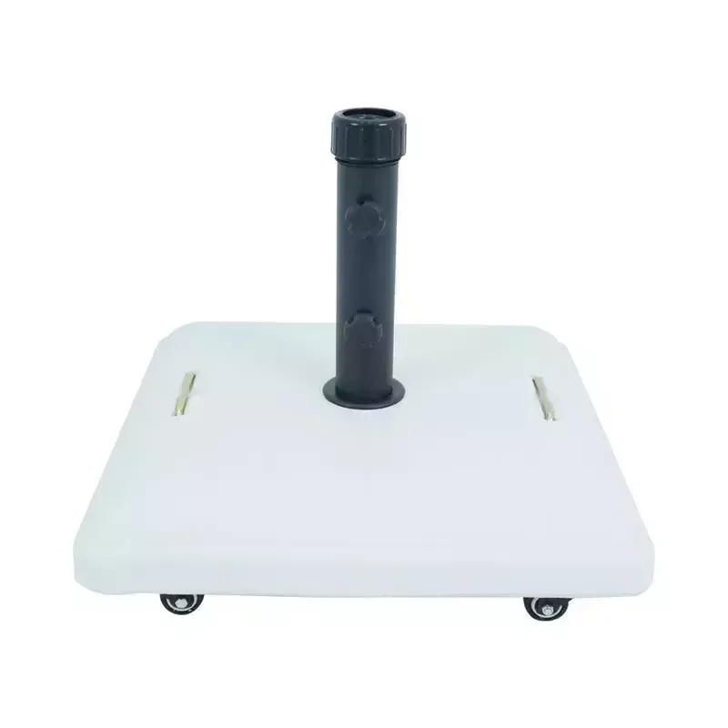 Foto do produto Base para Ombrelone Quadrada em Concreto com Rodas 37 kg Branca