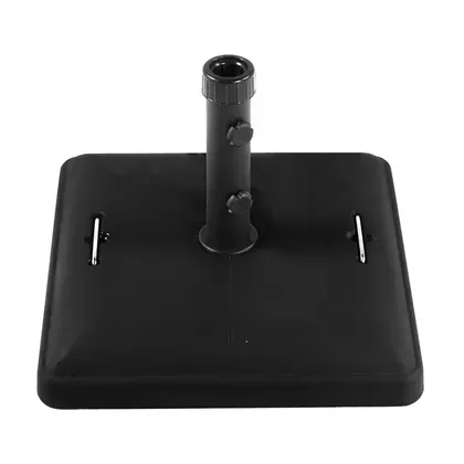 Foto do produto Base para Ombrelone Quadrada em Concreto com Rodas 37 kg Preta