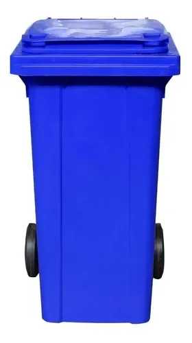 Foto do produto Contentor de lixo com rodas azul