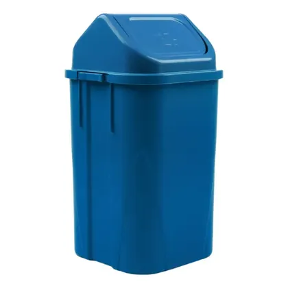 Foto do produto Lixeira basculante 60 L azul