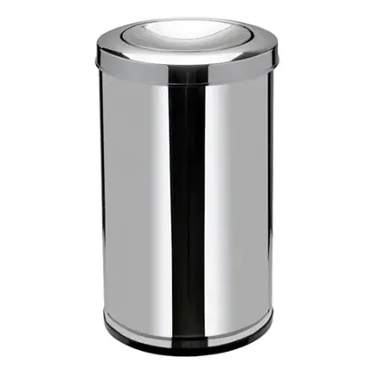 Foto do produto Lixeira em aço inox basculante