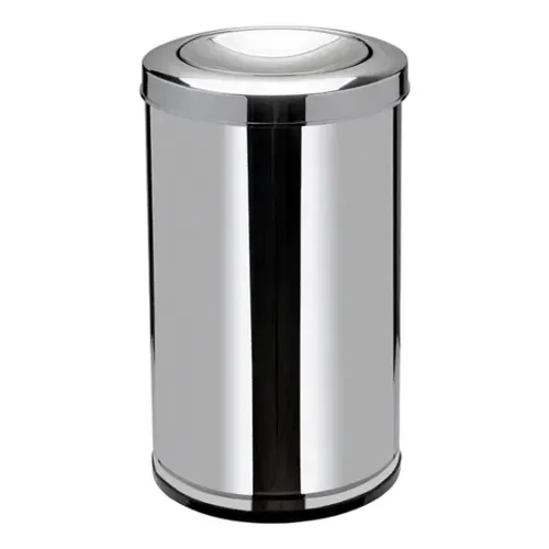 Foto do produto Lixeira em aço inox basculante