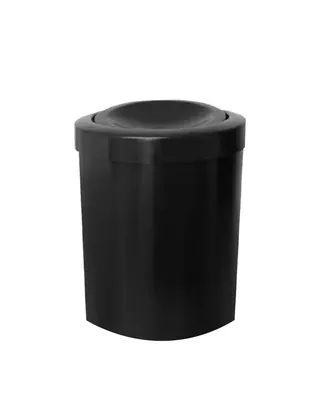 Foto do produto Cesto de lixo redondo preto