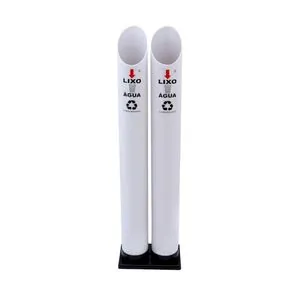 Foto do produto Coletor de copos descartáveis duplo branco