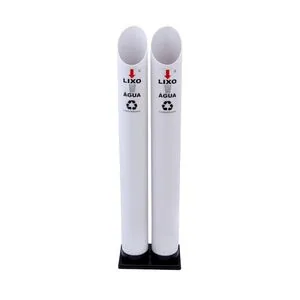 Foto do produto Coletor de copos descartáveis duplo branco