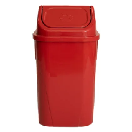 Foto do produto Lixeira basculante 60 L vermelha