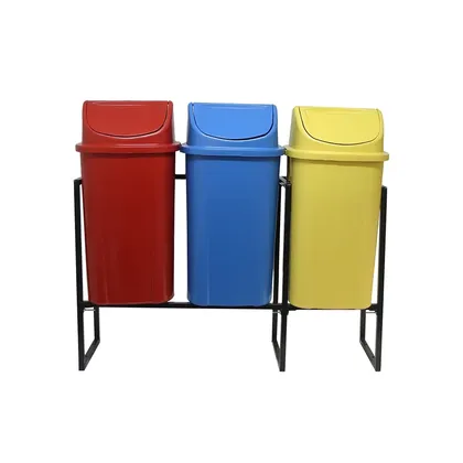 3 Lixeiras para Coleta Seletiva 60 litros (foto adicional)