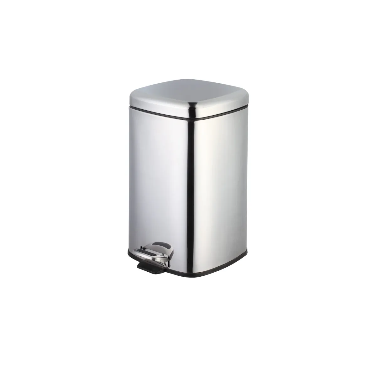 Foto do produto Lixeira Inox com Pedal Quadrada 12 litros