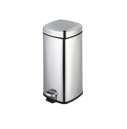Foto do produto Lixeira Inox com Pedal Quadrada 30 litros