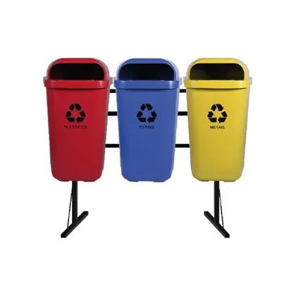 3 Lixeiras para Coleta Seletiva 50 litros (foto adicional)