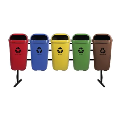 5 Lixeiras para Coleta Seletiva 50 litros (foto adicional)
