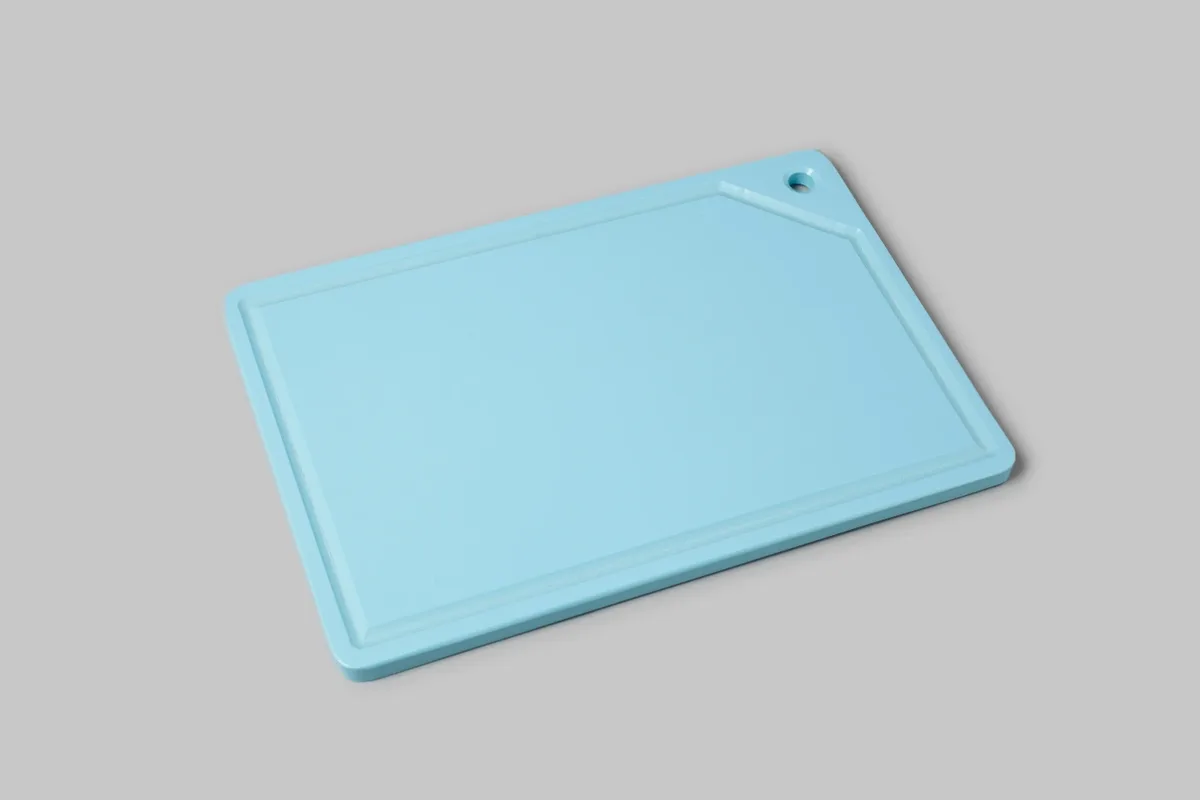 Foto do produto Placa de corte azul com canaleta reta