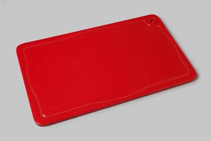 Foto do produto Placa de corte vermelha com canaleta ondulada